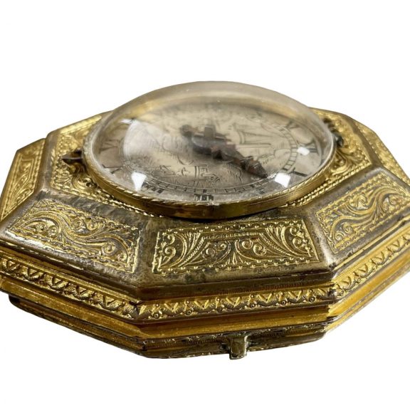 German single handed octagonal verge with hour strike Circa 1600 German single handed octagonal verge with hour strike Circa 1600