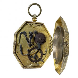 German single handed octagonal verge with hour strike Circa 1600