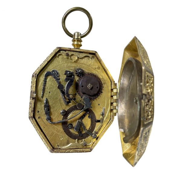 German single handed octagonal verge with hour strike Circa 1600 German single handed octagonal verge with hour strike Circa 1600