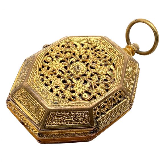 German single handed octagonal verge with hour strike Circa 1600