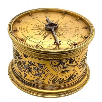 Very interesting Swiss reproduction of a verge clock Circa 1980