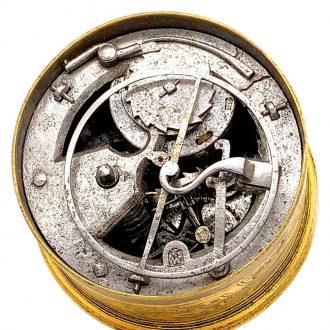 Very interesting Swiss reproduction of a verge clock Circa 1980 Very interesting Swiss reproduction of a verge clock Circa 1980