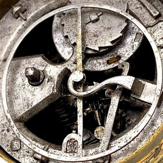 Very interesting Swiss reproduction of a verge clock Circa 1980 Very interesting Swiss reproduction of a verge clock Circa 1980