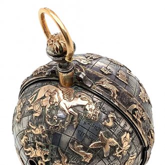 Austrian silver and rose gold astronomical verge watch Circa 1700