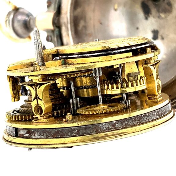 Austrian silver and rose gold astronomical verge watch Circa 1700 Austrian silver and rose gold astronomical verge watch Circa 1700