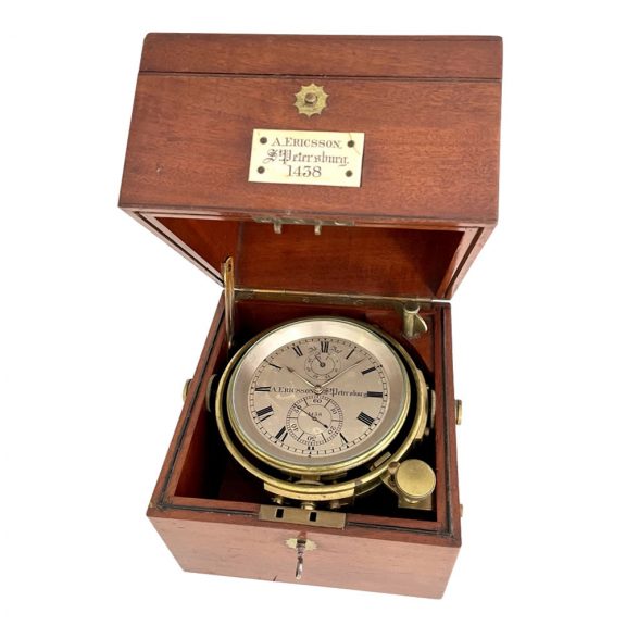 Russian chronometer with 56h power reserve Circa 1910