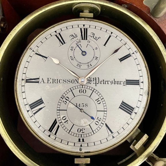 Russian chronometer with 56h power reserve Circa 1910 Russian chronometer with 56h power reserve Circa 1910