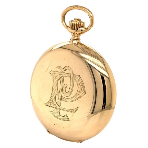 Large Swiss 14K rose gold hunting cased lever watch Circa 1925 Large Swiss 14K rose gold hunting cased lever watch Circa 1925
