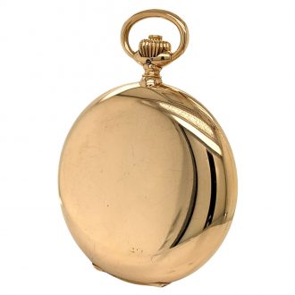 Large Swiss 14K rose gold hunting cased lever watch Circa 1925 Large Swiss 14K rose gold hunting cased lever watch Circa 1925