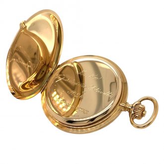 Large Swiss 14K rose gold hunting cased lever watch Circa 1925 Large Swiss 14K rose gold hunting cased lever watch Circa 1925