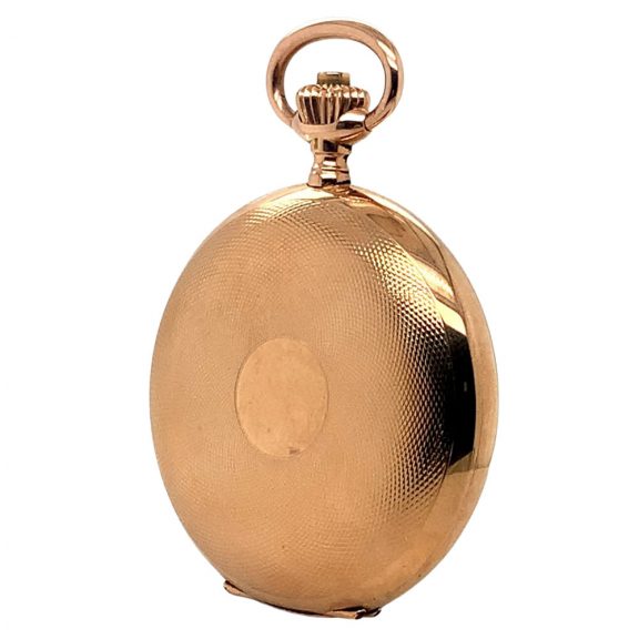 Swiss 14K rose gold hunting cased lever watch Circa 1912 Swiss 14K rose gold hunting cased lever watch Circa 1912