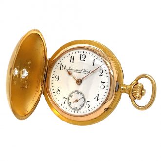 Swiss matt gold, diamond and sapphire set pendant watch Circa 1912