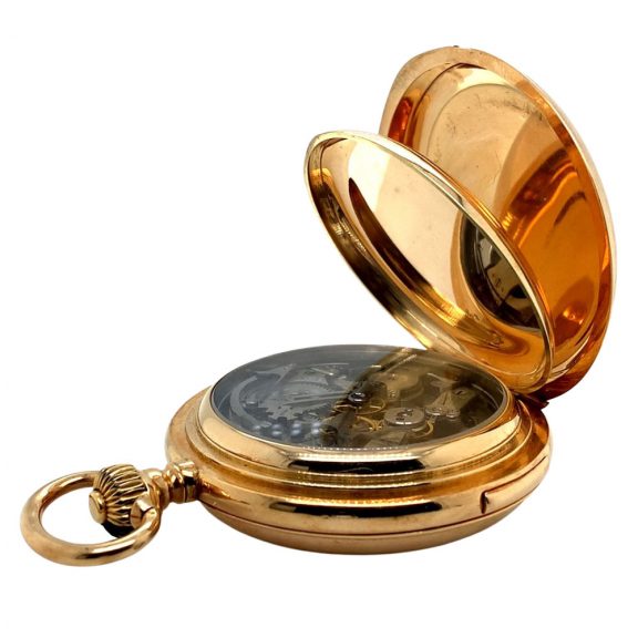 Swiss rose gold quarter repeating chronograph Circa 1890 Swiss rose gold quarter repeating chronograph Circa 1890