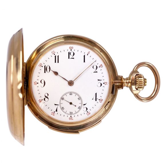 Swiss 18 carat rose gold minute repeating lever watch Circa 1900 Swiss 18 carat rose gold minute repeating lever watch Circa 1900
