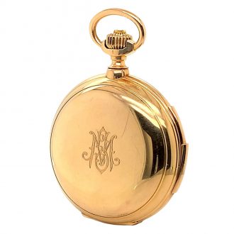 Swiss 18 carat rose gold minute repeating lever watch Circa 1900 Swiss 18 carat rose gold minute repeating lever watch Circa 1900