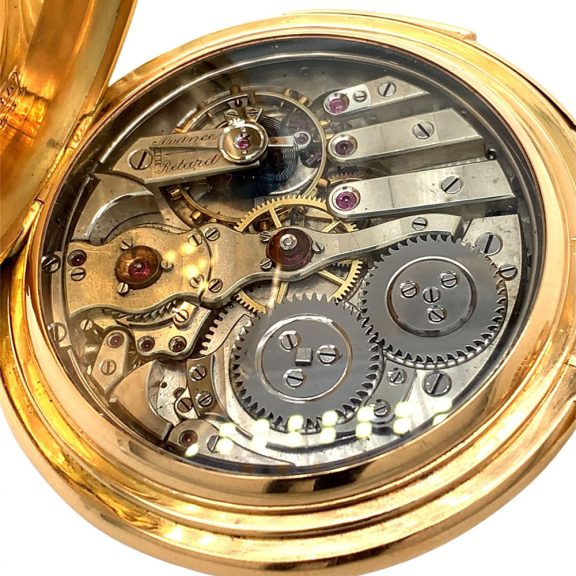 Swiss 18 carat rose gold minute repeating lever watch Circa 1900 Swiss 18 carat rose gold minute repeating lever watch Circa 1900