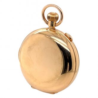 Swiss 18 carat gold quarter repeating lever chronograph Circa 1900