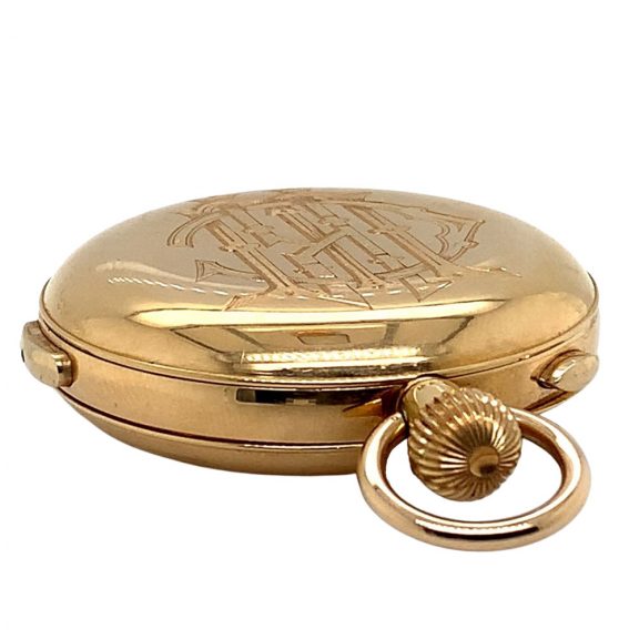 Swiss 18 carat gold quarter repeating lever chronograph Circa 1900 Swiss 18 carat gold quarter repeating lever chronograph Circa 1900