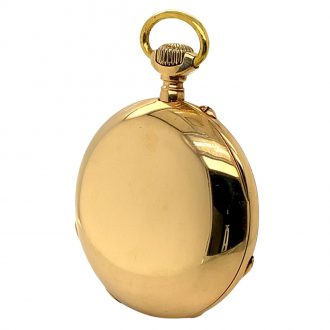 Very rare German 18K gold open faced lever watch Circa 1900