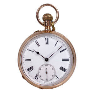 Swiss/German 14K rose gold open faced lever watch Circa 1890