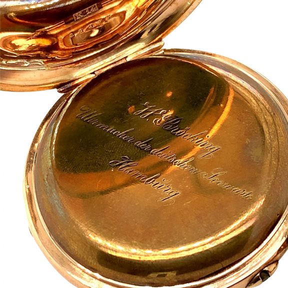 Swiss/German 14K rose gold open faced lever watch Circa 1890 Swiss/German 14K rose gold open faced lever watch Circa 1890