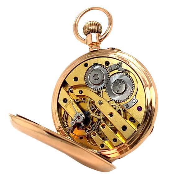 Swiss/German 14K rose gold open faced lever watch Circa 1890 Swiss/German 14K rose gold open faced lever watch Circa 1890