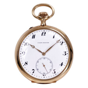 Elegant Swiss rose gold open faced lever watch Circa 1910