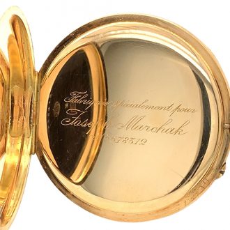 Elegant Swiss rose gold open faced lever watch Circa 1910