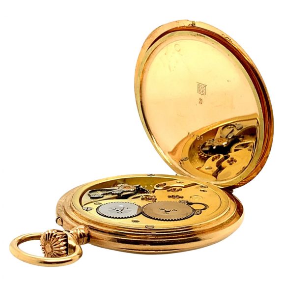 Elegant Swiss rose gold open faced lever watch Circa 1910 Elegant Swiss rose gold open faced lever watch Circa 1910