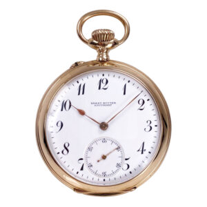 Historically interesting Swiss rose gold lever watch Circa 1900