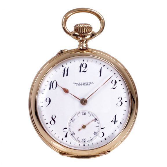 Historically interesting Swiss rose gold lever watch Circa 1900