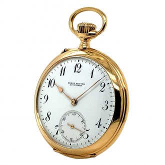 Historically interesting Swiss rose gold lever watch Circa 1900