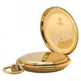 Historically interesting Swiss rose gold lever watch Circa 1900