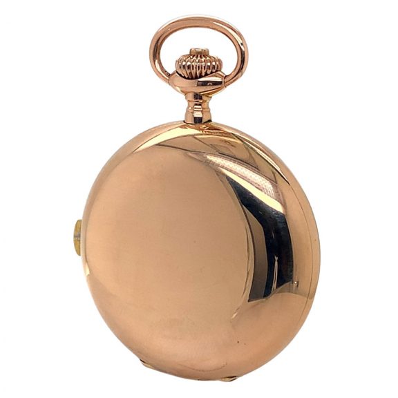 Swiss 14K rose gold lever chronograph with date Circa 1910 Swiss 14K rose gold lever chronograph with date Circa 1910