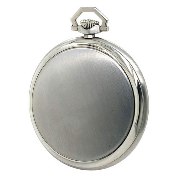 Fine Swiss steel open faced lever pocket watch Circa 1950 Fine Swiss steel open faced lever pocket watch Circa 1950