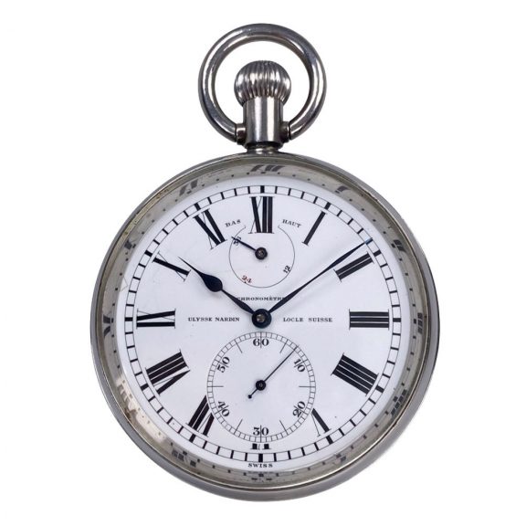 Swiss steel sidereal time regulated observatory chronometer Circa 1954