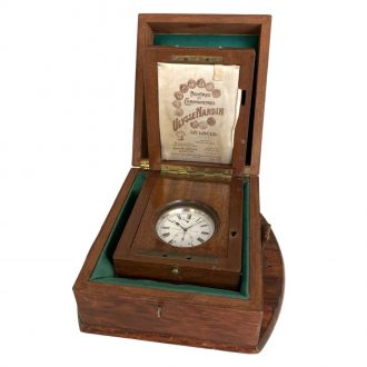 Swiss steel sidereal time regulated observatory chronometer Circa 1954