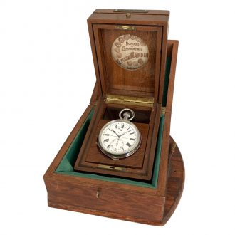 Swiss steel sidereal time regulated observatory chronometer Circa 1954