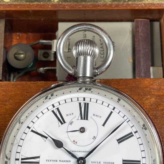 Swiss steel sidereal time regulated observatory chronometer Circa 1954 Swiss steel sidereal time regulated observatory chronometer Circa 1954