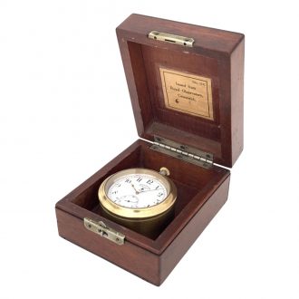 Swiss sterling silver open faced lever deck watch Circa 1922