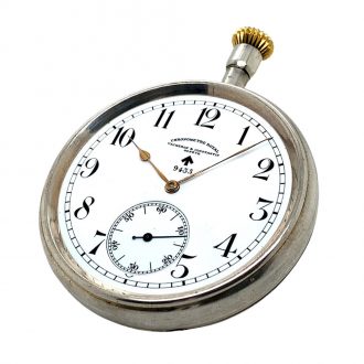 Swiss sterling silver open faced lever deck watch Circa 1922