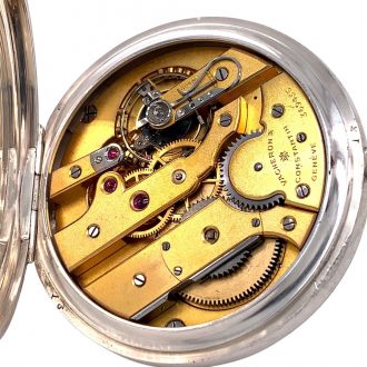 Swiss sterling silver open faced lever deck watch Circa 1922