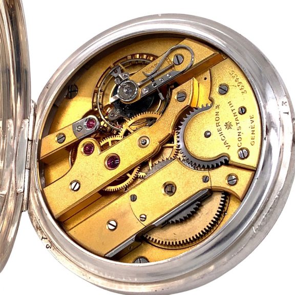 Swiss sterling silver open faced lever deck watch Circa 1922 Swiss sterling silver open faced lever deck watch Circa 1922