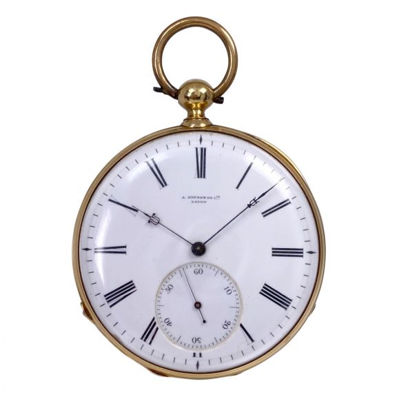 Rare Silesian 18 carat gold lever pocket watch Circa 1865 Rare Silesian 18 carat gold lever pocket watch Circa 1865