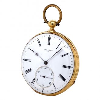 Rare Silesian 18 carat gold lever pocket watch Circa 1865