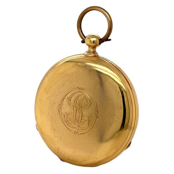 Rare Silesian 18 carat gold lever pocket watch Circa 1865