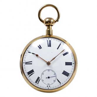 English 18K gold minute repeating duplex watch Circa 1822