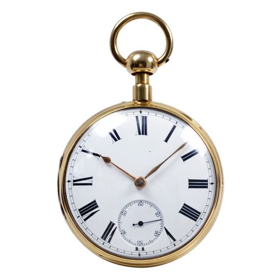 English 18K gold minute repeating duplex watch Circa 1822 English 18K gold minute repeating duplex watch Circa 1822