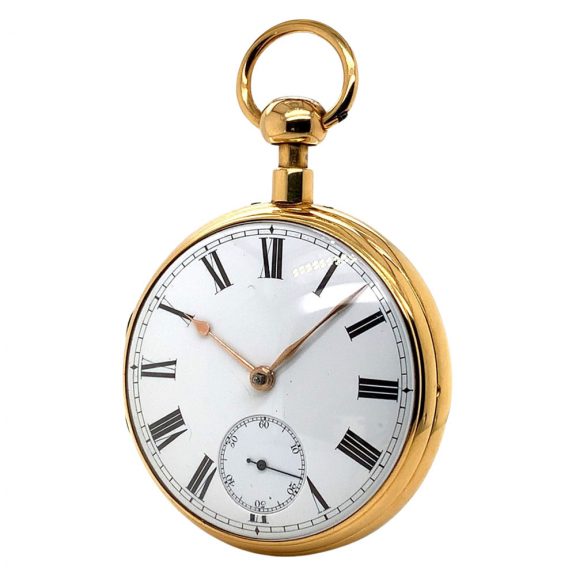 English 18K gold minute repeating duplex watch Circa 1822 English 18K gold minute repeating duplex watch Circa 1822