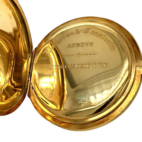 Swiss 18K gold open faced precision pocket watch Circa 1921 Swiss 18K gold open faced precision pocket watch Circa 1921